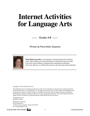 Internet Activities for Language Arts Grades 4-8