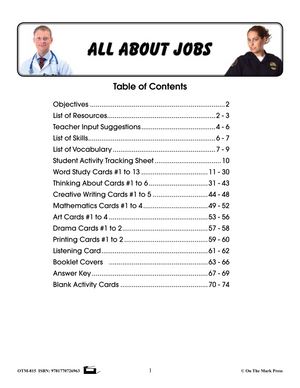 All About Jobs/Careers Grades 1-3