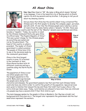 Families in China Lesson Plan Grades 4-6