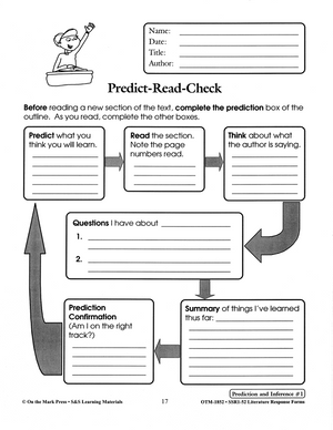Prediction & Inference Literature Response Activities Grades 4-6