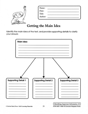 Identifying Important Information Literature Response Activities Grades 4-6