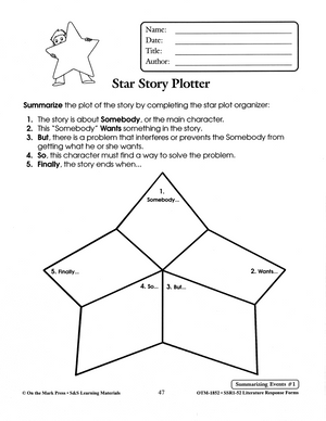 Summarizing Events Literature Response Activities Gr 4-6
