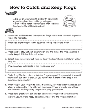 Non-Fiction Reading Comprehension Activities For Boys: Grade 2