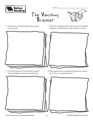 Reading Comprehension Activities For Girls: Fiction Grade 4