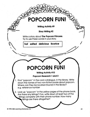 Popcorn Fun Grades 2-4