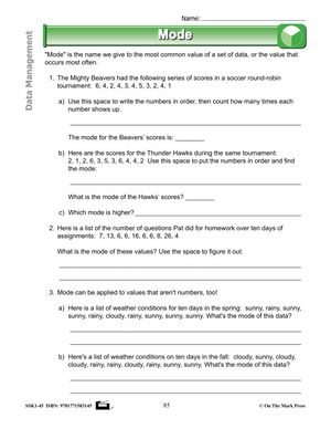 Canadian Data Management Lesson Plans & Activities Grade 3