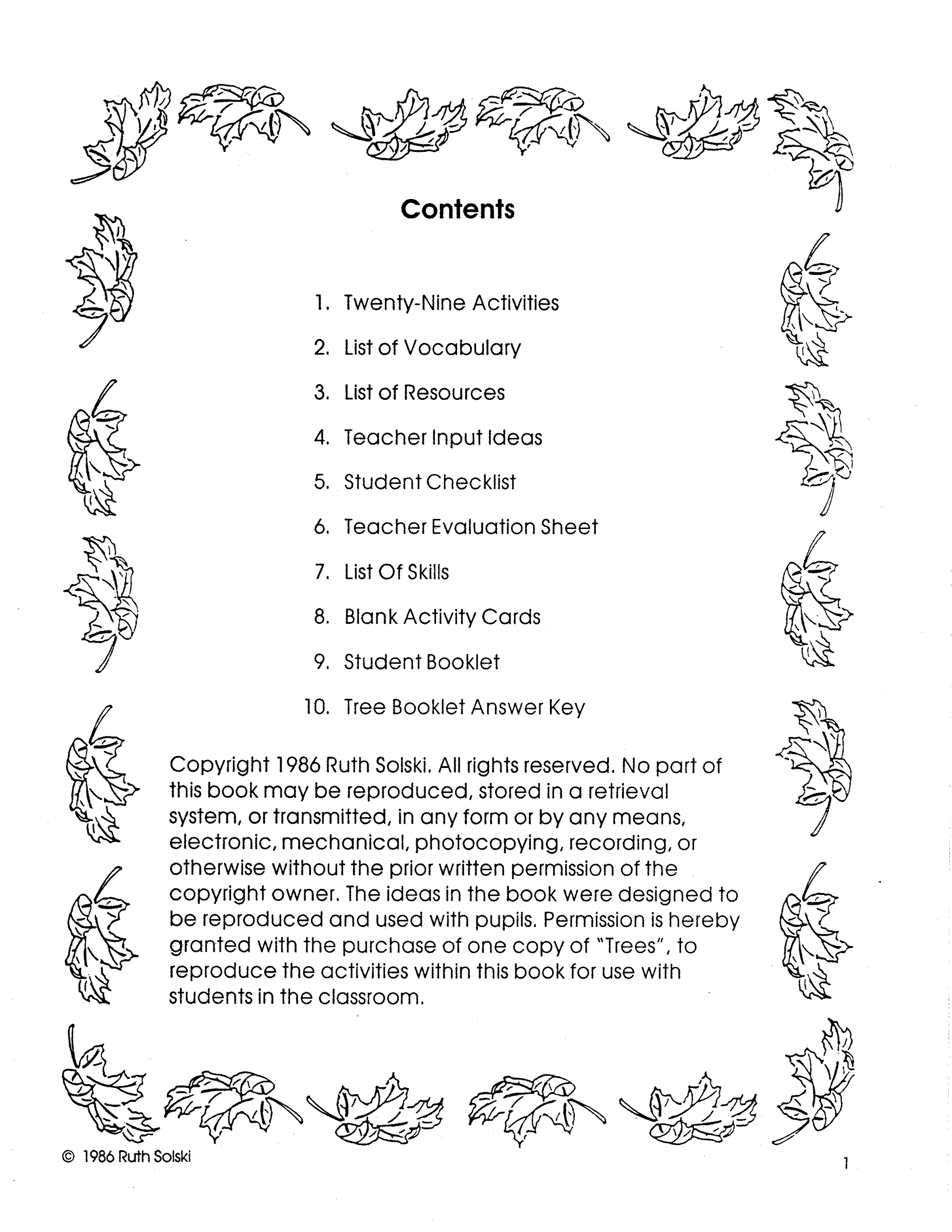 Trees For Grade R Trees Grades 2-3