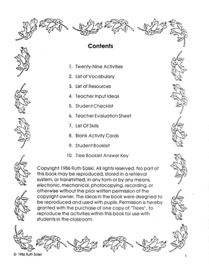 Trees Grades 2-3