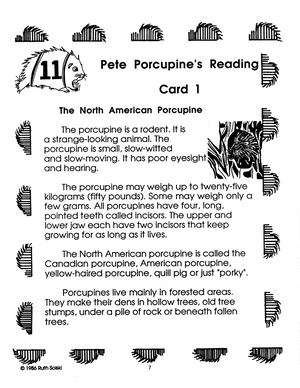 Porcupines Grades 3-5