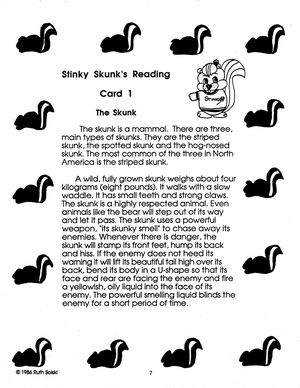 Skunks Grades 3-5