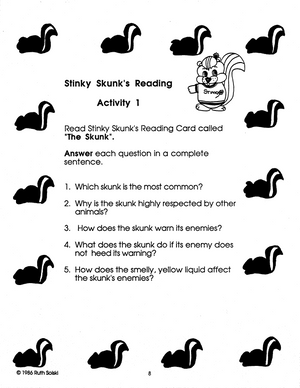 Skunks Grades 3-5