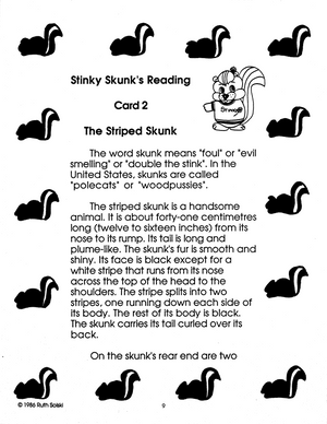 Skunks Grades 3-5