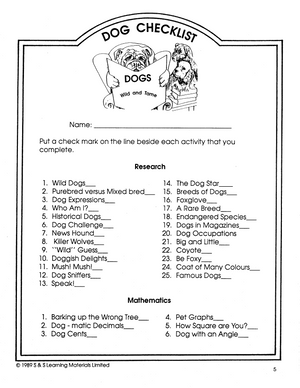 Dogs - Wild & Tame Grades 4-6