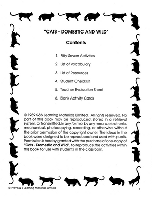 Cats - Domestic & Wild Grade 4-6