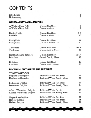 Whale Preservation Grades 5-9