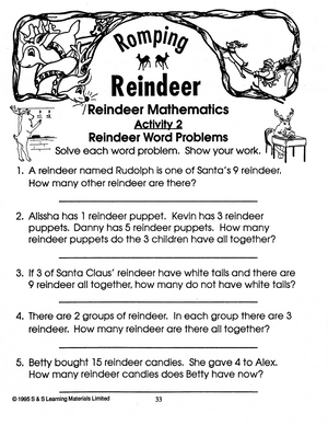 Romping Reindeer Grades 1-3
