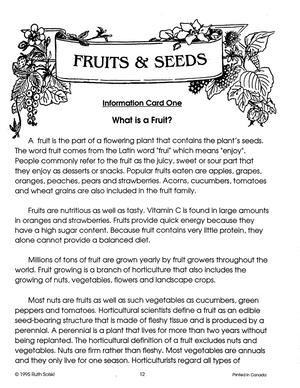 Fruits and Seeds Grades 4-6
