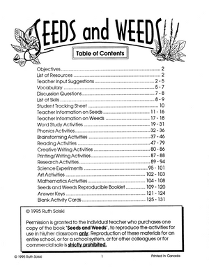 Seeds and Weeds Grades 2-3