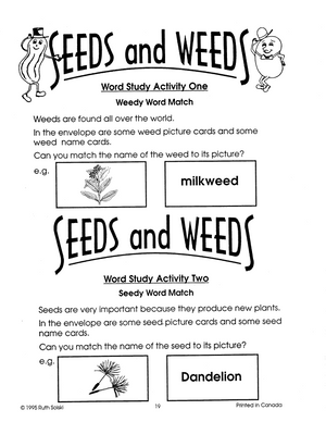 Seeds and Weeds Grades 2-3