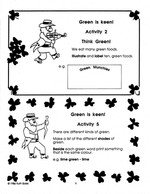 Shamrocks, Harps & Shillelaghs Theme Grades 3-4