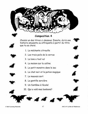 La fête de L'Halloween 2e à 3e année