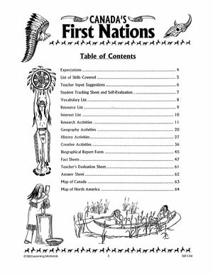 Canada's First Nations Grades 7-8