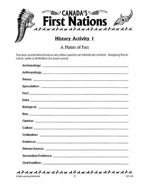 Canada's First Nations Grades 7-8