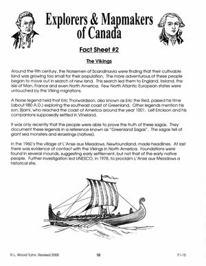 Explorers & Mapmakers of Canada Grades 7-8