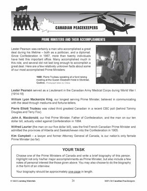 Canadian Peacekeepers Grades 5-8