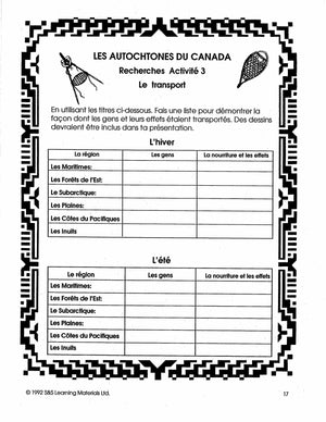 Les autochtones du Canada 7e à 8e année