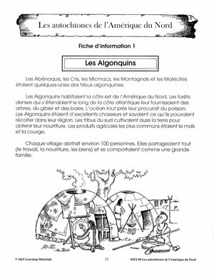 Les autochtones de l'Amérique du Nord 4e à 6e année