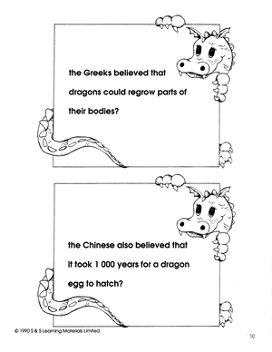 Dragon Trivia Bulletin Board Ideas