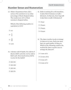 Ontario Grade 6 Math Test Prep Guide