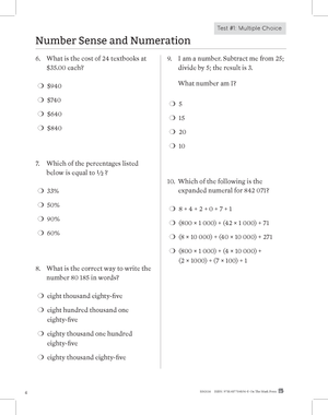 Ontario Grade 6 Math & Language Test Prep Guide