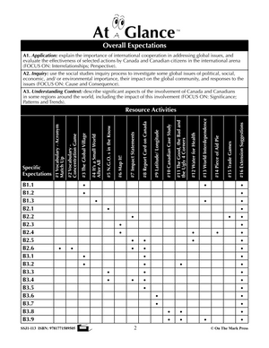 Canada's Interactions with the Global Community Grade 6 Ontario Social Studies Curriculum