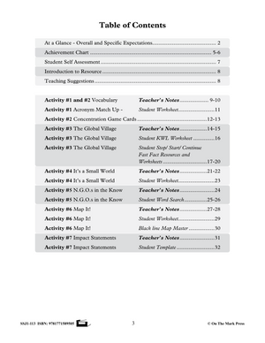 Canada's Interactions with the Global Community Grade 6 Ontario Social Studies Curriculum