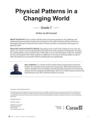 Physical Patterns in a Changing World Grade 7 - Ontario Curriculum