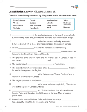 Alberta Grade 5 Social Studies: Canada: The Land, History & Stories