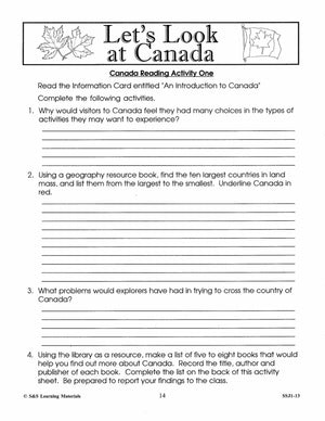 Let's Look at Canada Grades 4-6 (Canadian History)