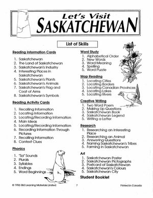 Let's Visit Saskatchewan Grades 2-4