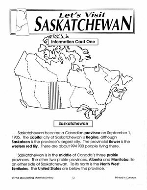 Let's Visit Saskatchewan Grades 2-4