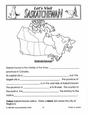 Let's Visit Saskatchewan Grades 2-4