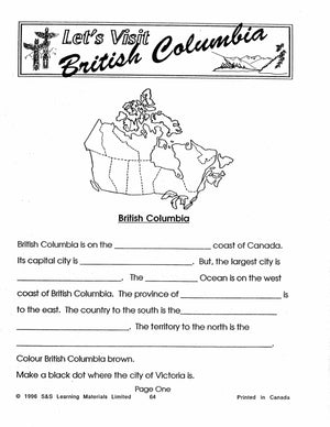 Let's Visit British Columbia Grades 2-4