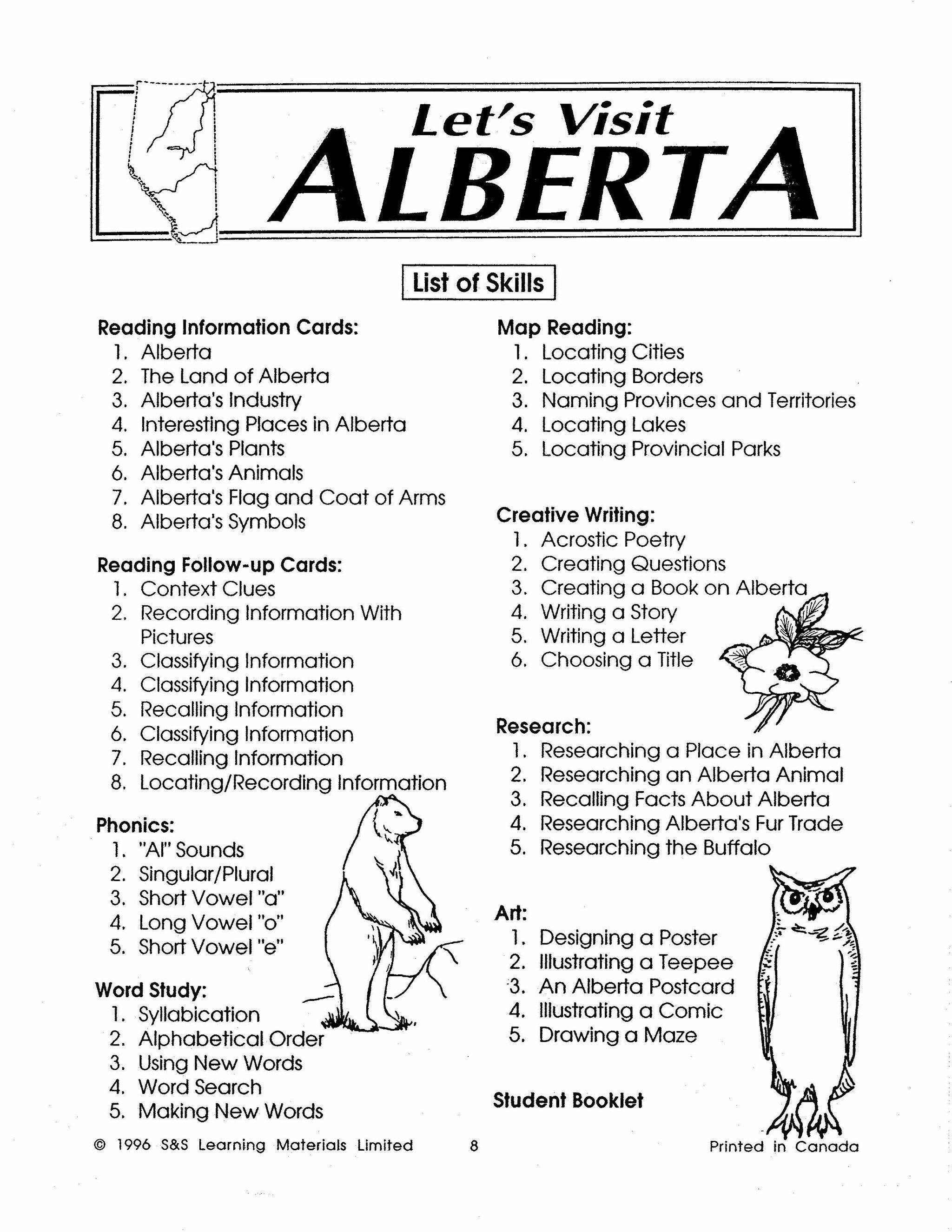 Let's Visit Alberta Grades 2-4