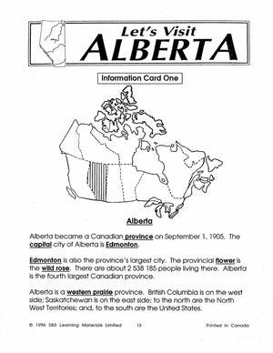 Let's Visit Alberta Grades 2-4