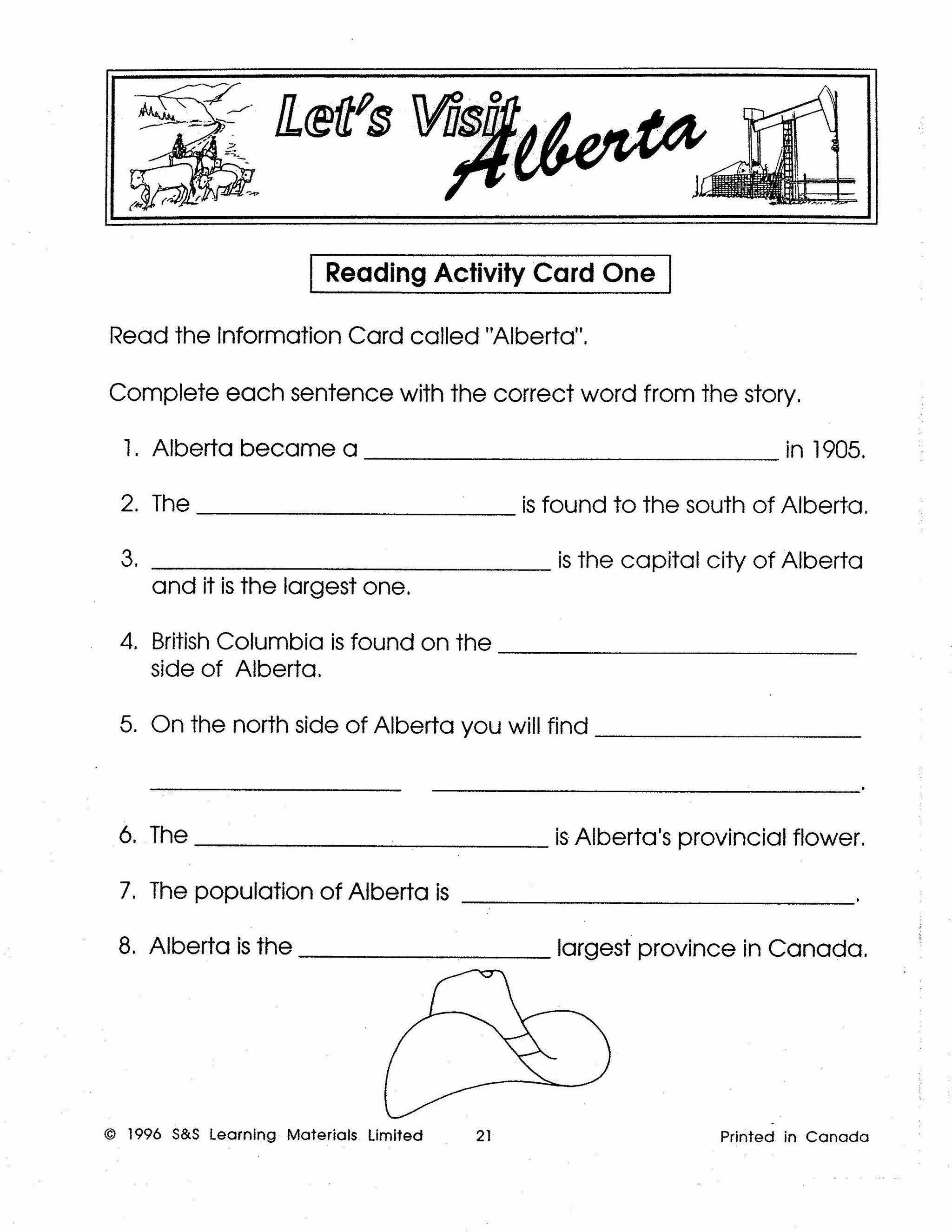 Let's Visit Alberta Grades 2-4