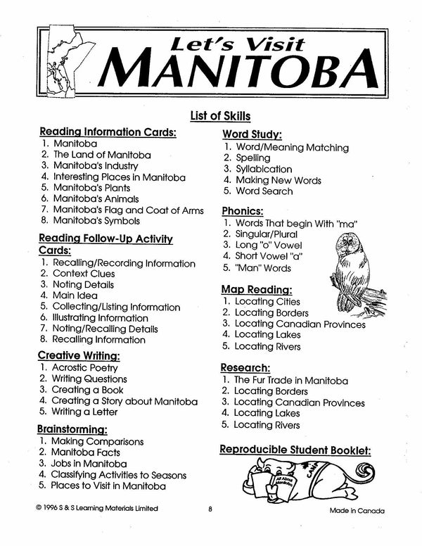 Let's Visit Manitoba Grades 24