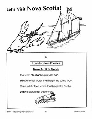 Let's Visit Nova Scotia Grades 2-4