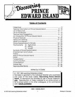 Discover Prince Edward Island Grades 5-7