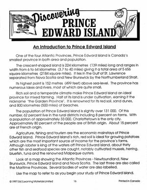 Discover Prince Edward Island Grades 5-7